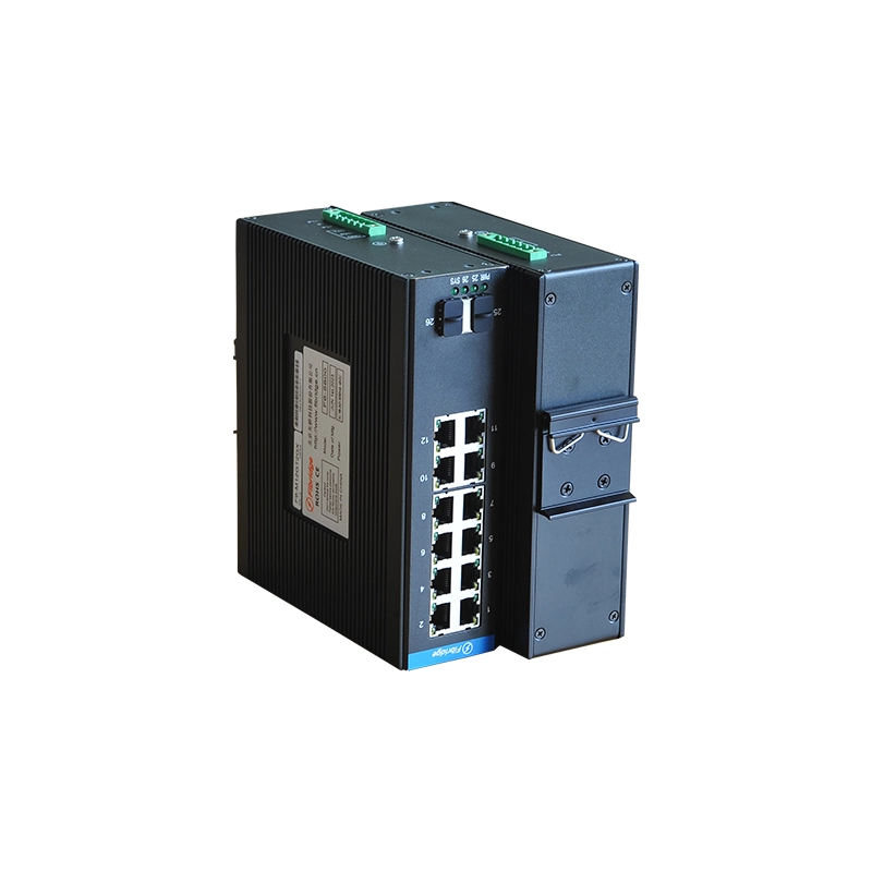 Управляемый промышленный коммутатор PoE DIN-RAIL L2 L3