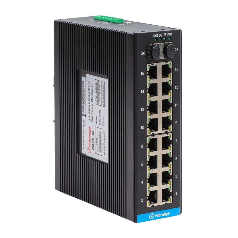 F6-16GT2GX Неуправляемый 2-портовый промышленный коммутатор DIN-RAIL 1000M Fx 16-Port 1000M Tx