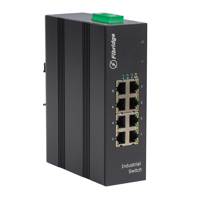 F6-5800-8TP DIN-RAIL Неуправляемый промышленный 8-портовый коммутатор 100M PoE