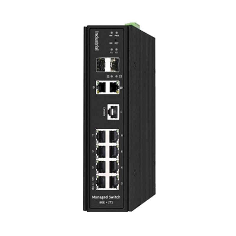 F6-5800-M8GT2GSC Управляемый 2 комбинированных Giga и 8 GE Base-T Промышленный коммутатор