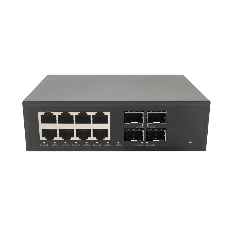 Управляемый 4-портовый 10G SFP 8-портовый 1G электрический коммутатор PoE F6C-5800-M8GT4XS
